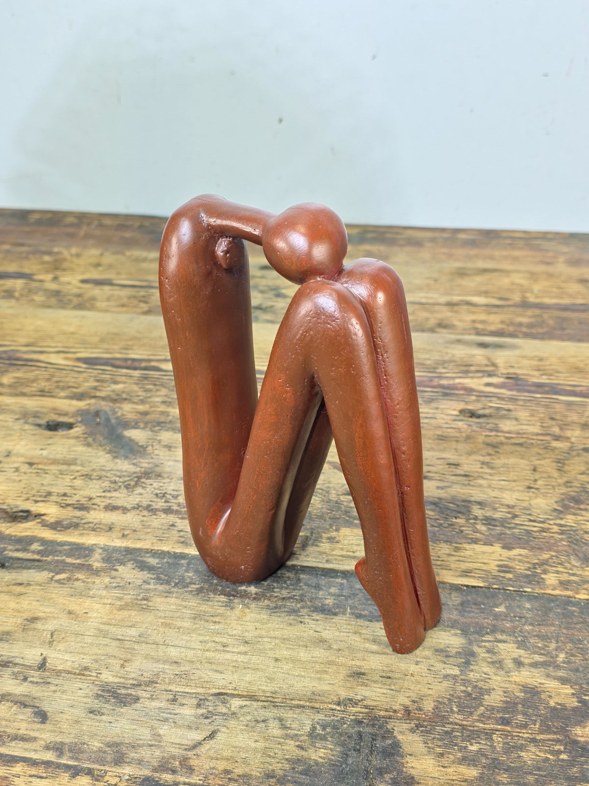 Handcrafted Modernist Abstract Human Figure Sculpture