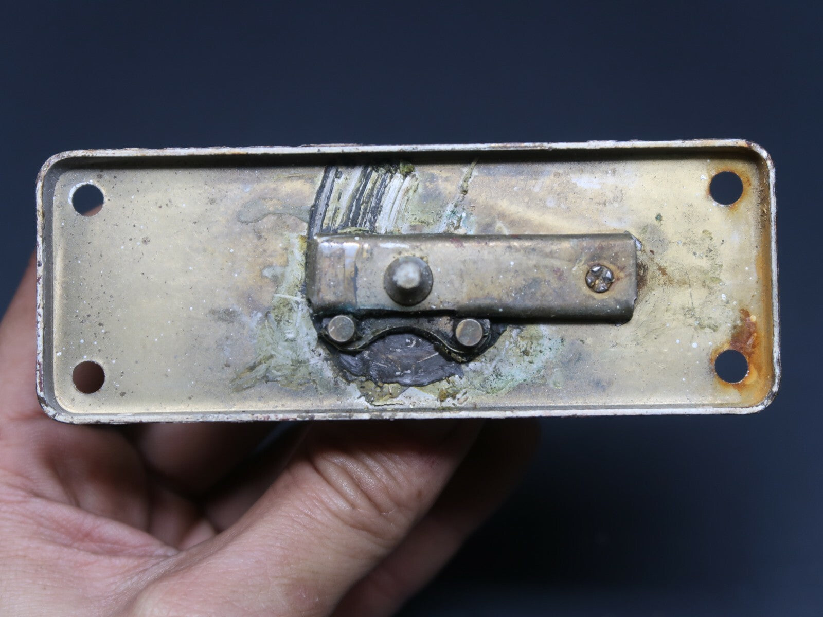 Antique Window Sash Lock Latch Hardware Knob Shabby Chic White (B)