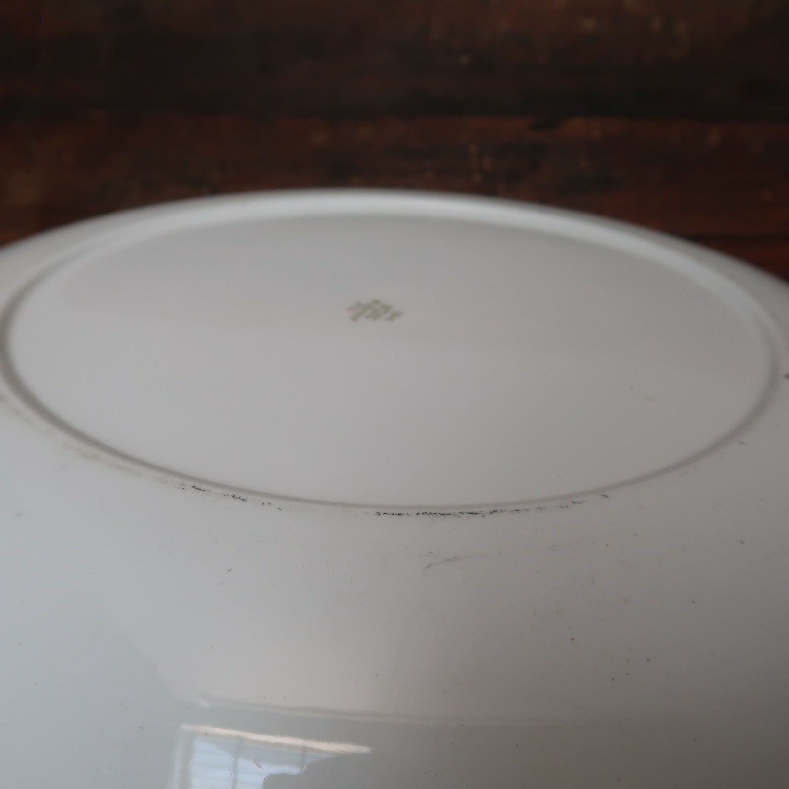 Vintage ARABIA Finland Porcelain White Dinner Plate 12.25"