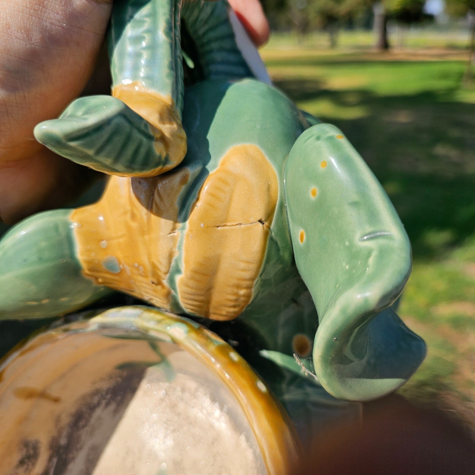 Vintage Elephant Planter 11" x 7" x 8.5" H