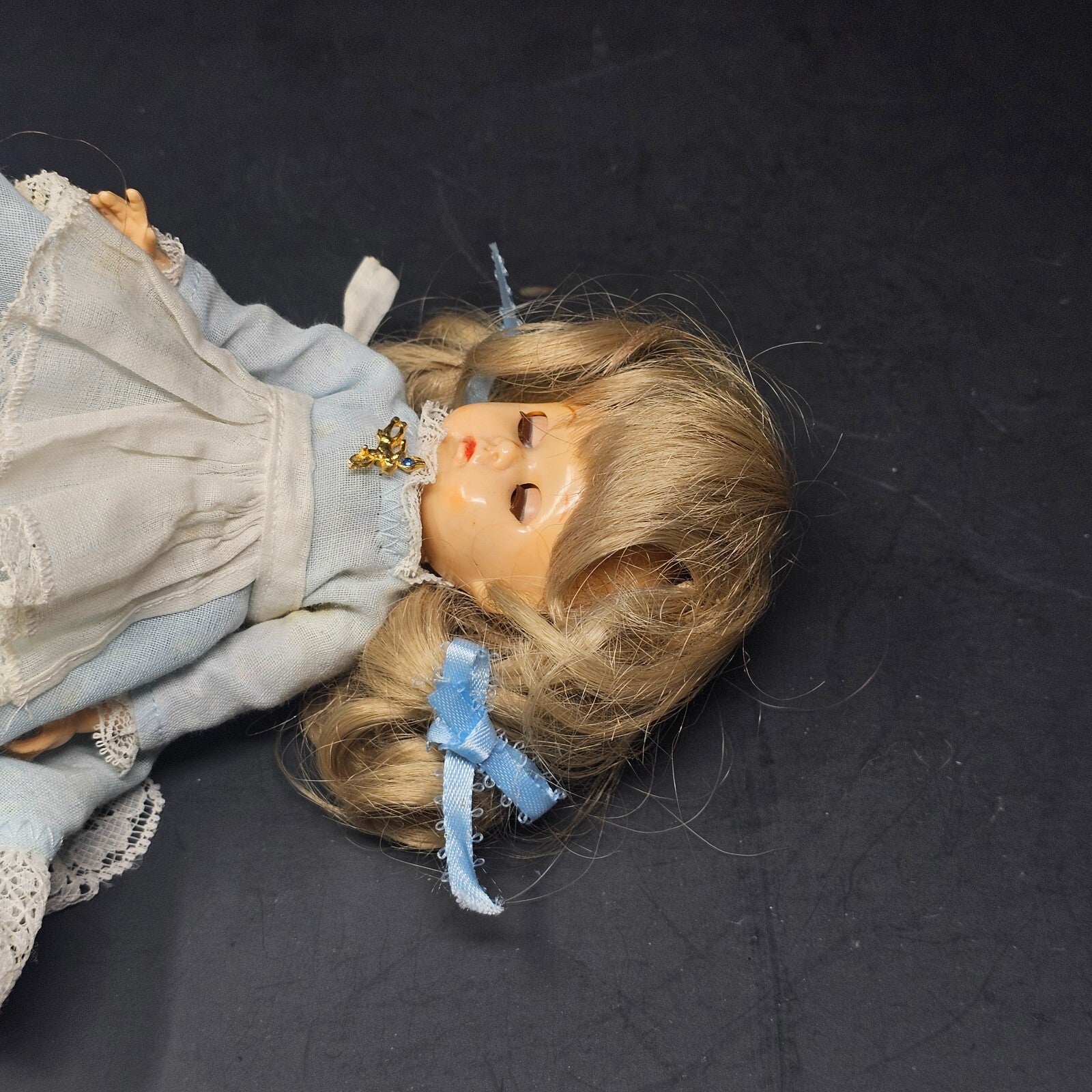 Vintage Virga Doll In Marlene Peterson Dress 8"