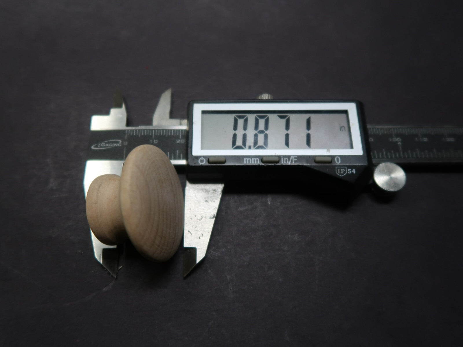 Pair of Hickory Hardware Natural Woodcraft Unfinished Wood Cabinet Knobs P185-UW