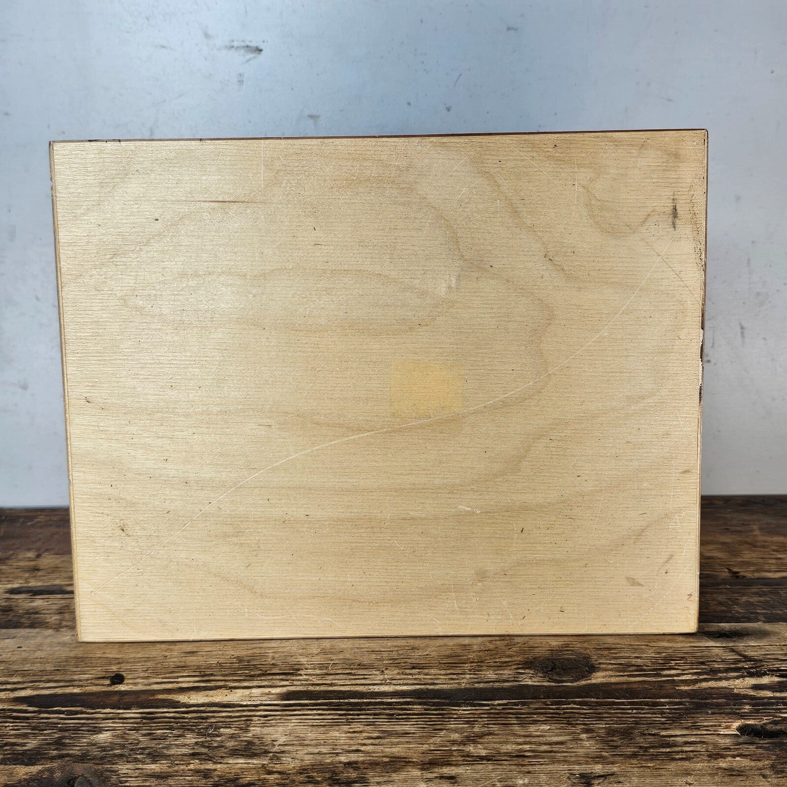 Slanted Front Wooden Desk Organizer 11"W x 8.75"D x 8"H