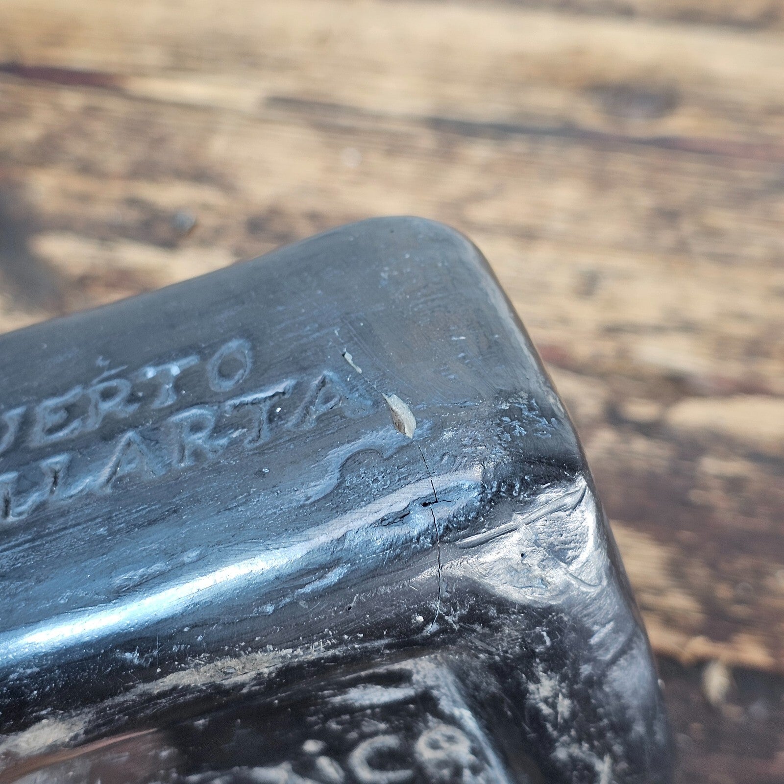 Vintage Oaxaca Black Clay Ashtray Hotel Camino Real In Puerto Vallarta