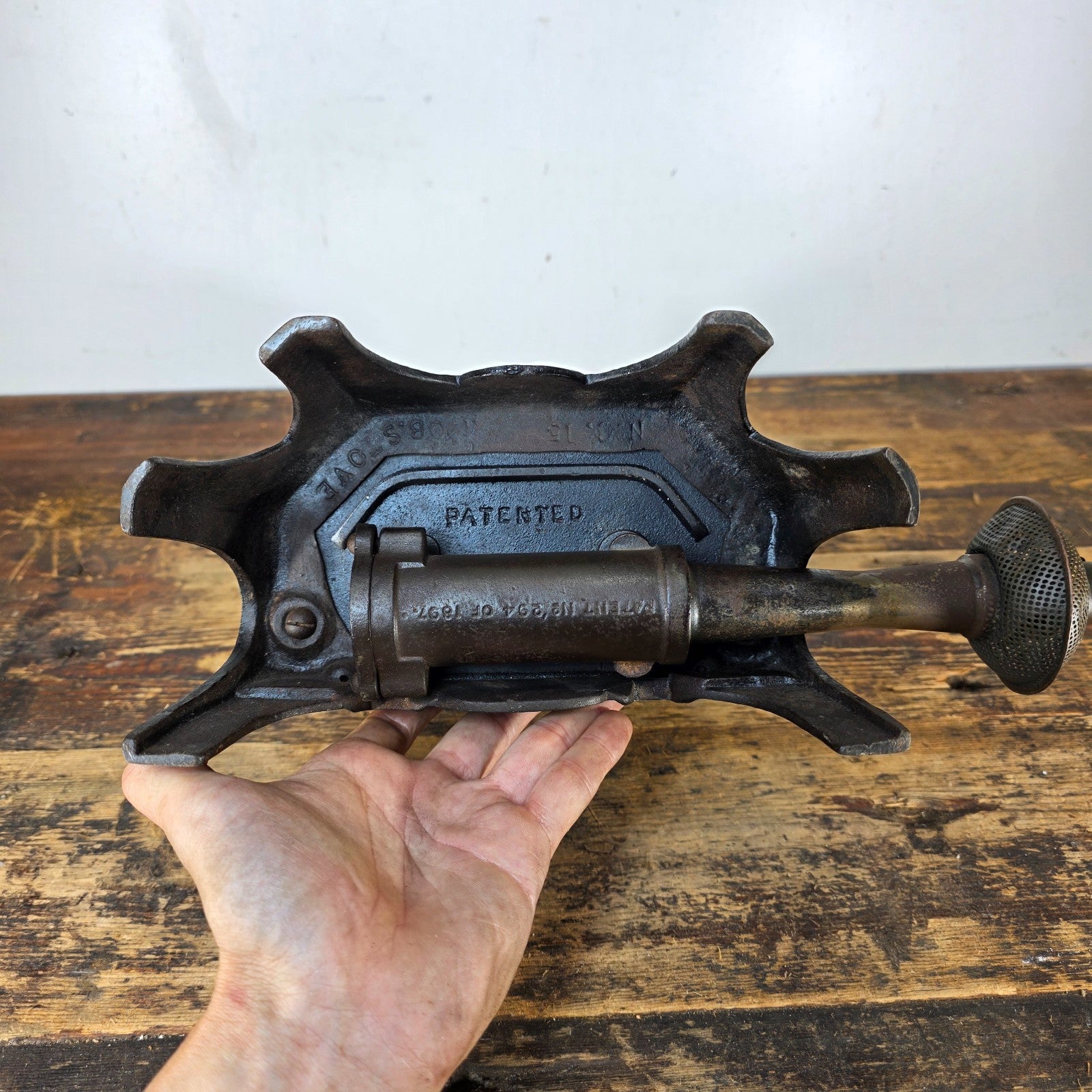 Antique Welsbach "Kern Radiator" Ornate Cast Iron Gas Heater (c.1895–1915)
