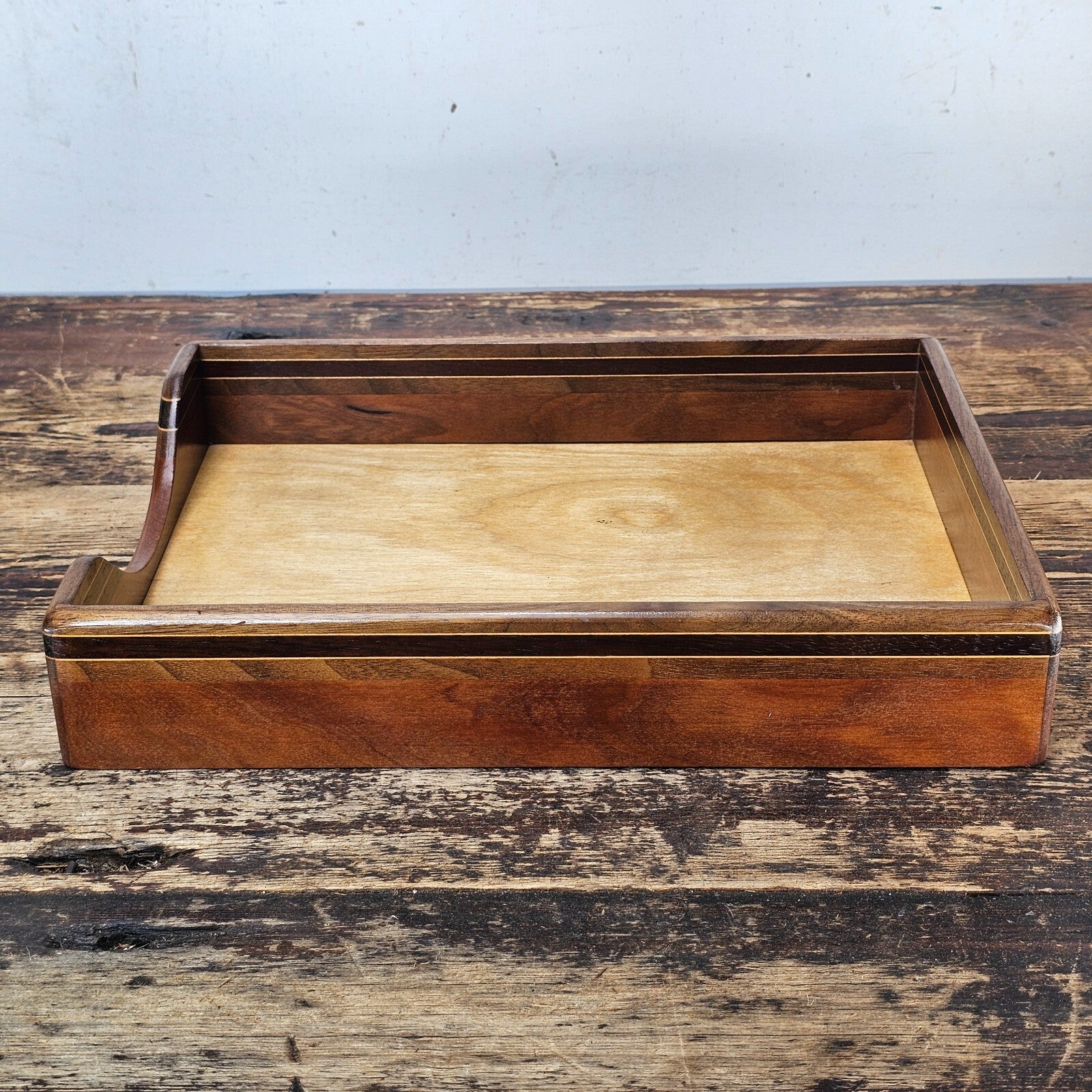 Nordic Style Vintage Wooden Document Tray