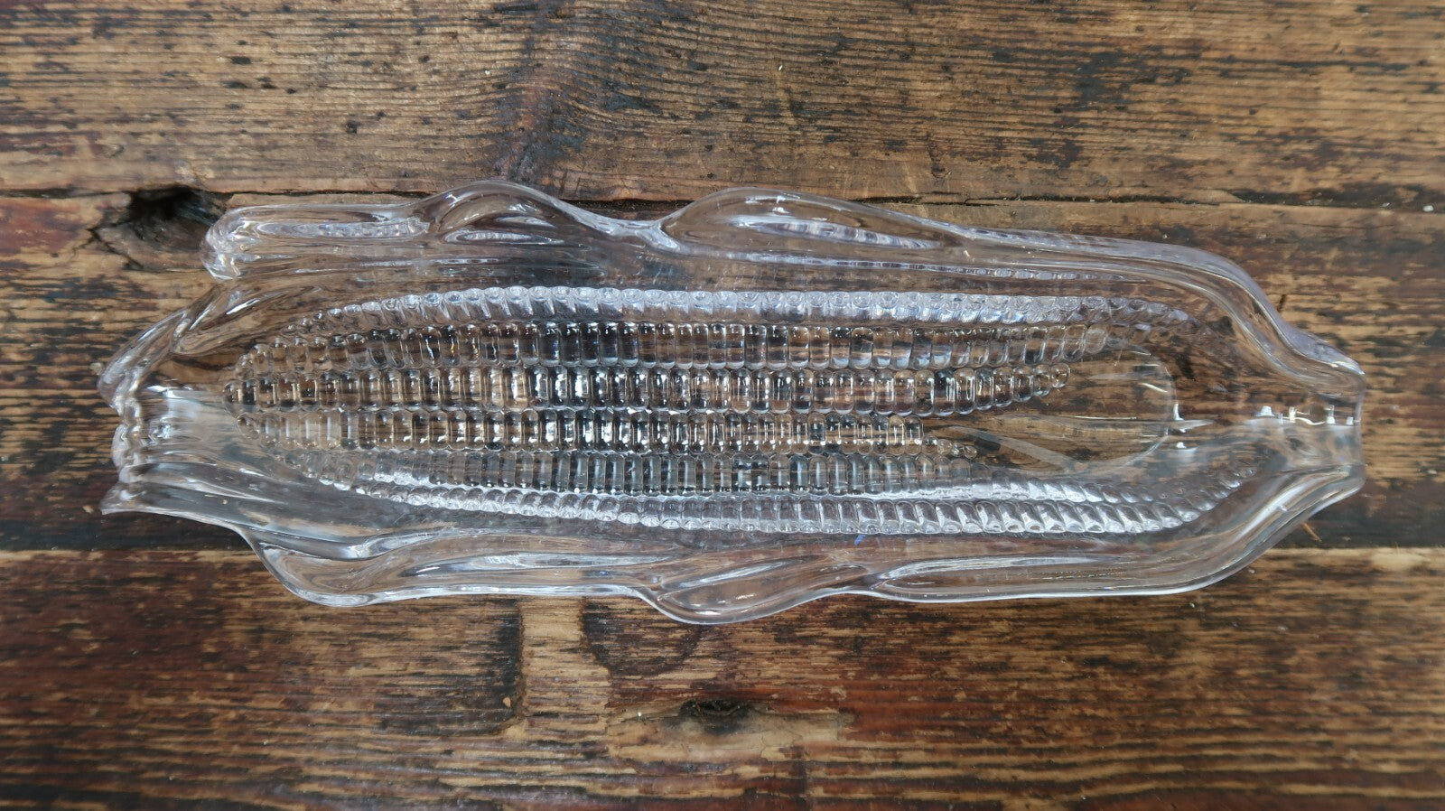 Set of 4 Corn on the Cob Clear Acrylic  Corn Cob Shaped Dishes