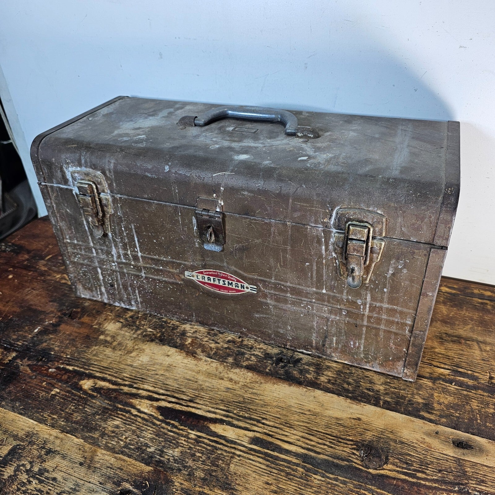 1950s Craftsman 6500 Mechanic Tool box With Tray 18"L x 8"D x 9"H