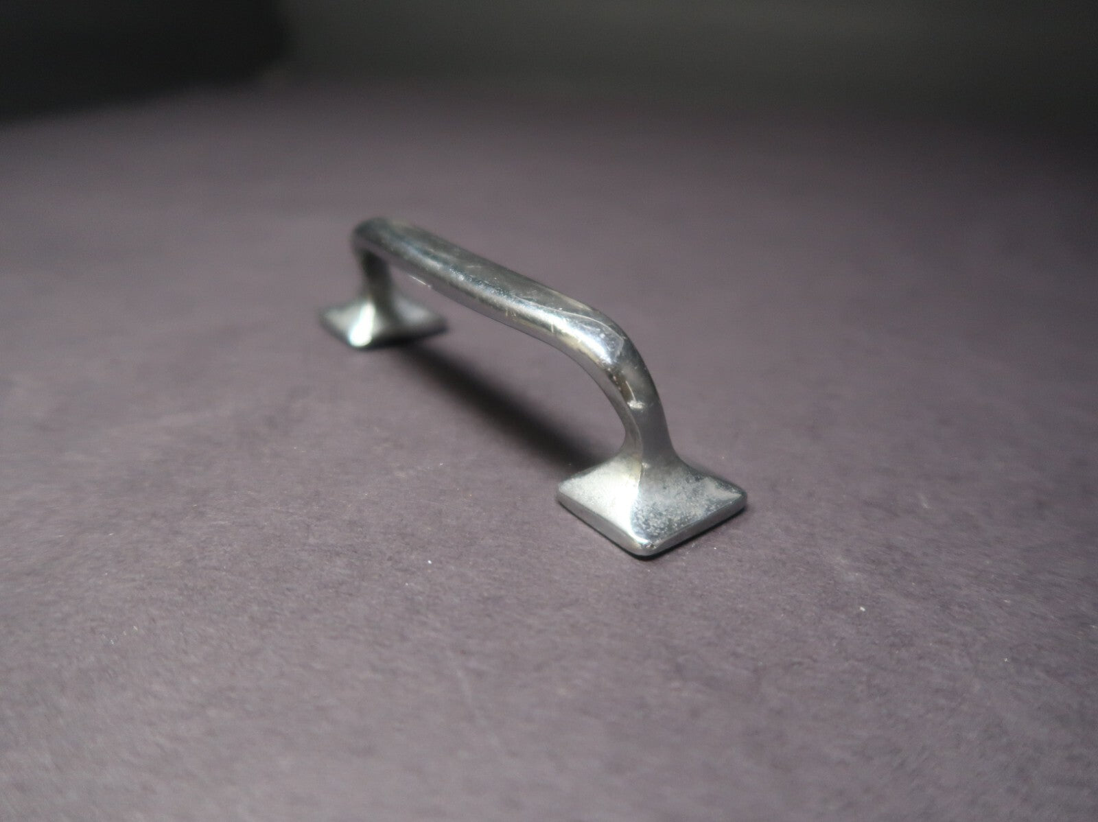 Vintage Chrome Drawer Cabinet Knob Pull 4"