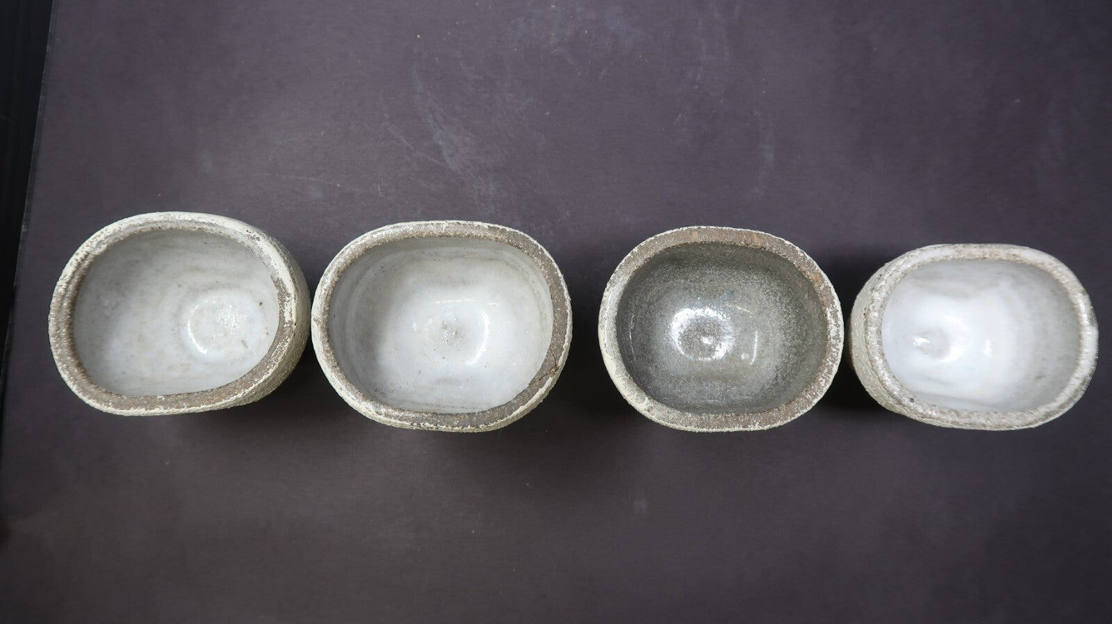 Stoneware Wine Sake Tea Pot Cup Set Handcrated Pottery Signed by Artist
