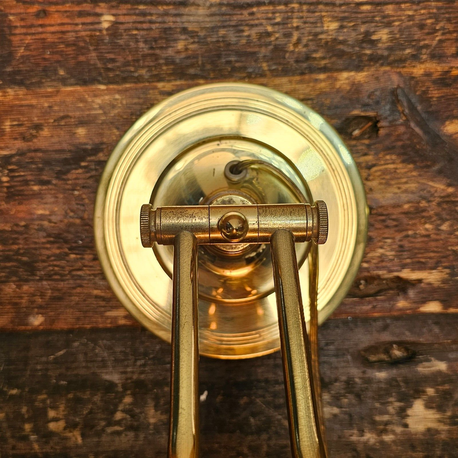 Vintage Brass Finish Bankers Desk Lamp