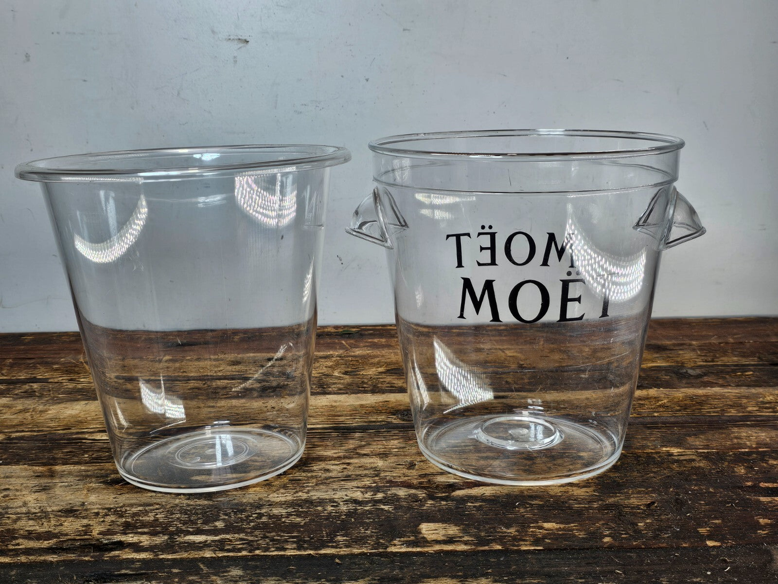 Moet & Chandon Champagne Ice Bucket Clear Acrylic