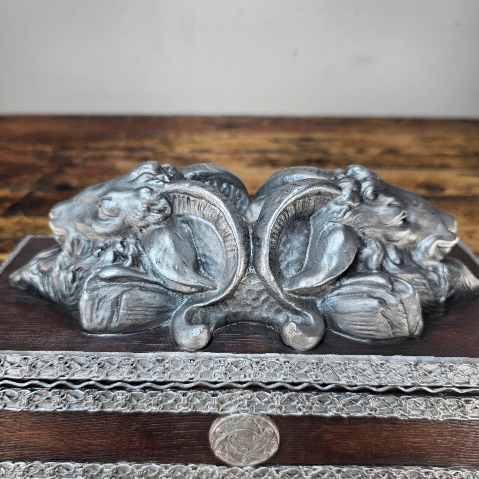 Rare 2001 "Aries Ram" Gothic Trinket Box by Raven's Flight