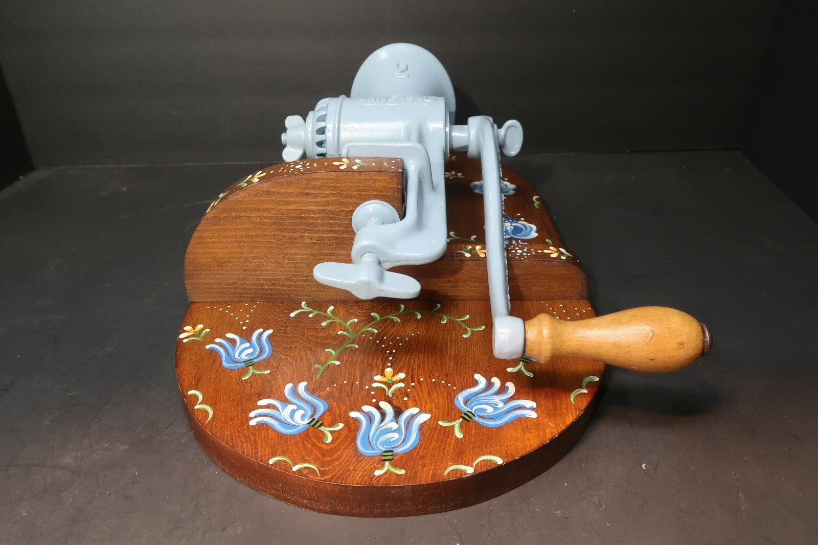 Kitchen Art Decor Universal No. 2 Food Chopper on Hand Painted Wooden Board