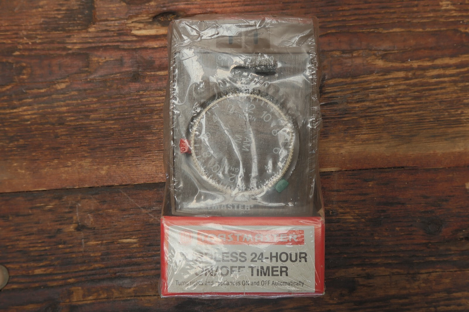Vintage Toastmaster Automatic 24 Hour On / Off Timer Auto Model 630 Wood Grain