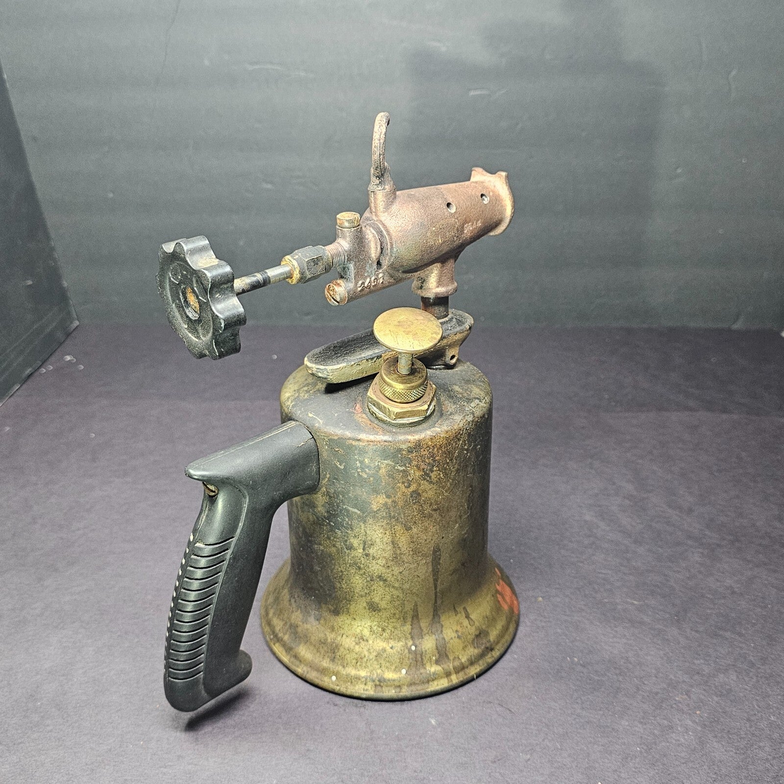 Vintage Dunlap Brass Blow Torch Model with Bakelite Handle (Sold As Parts)