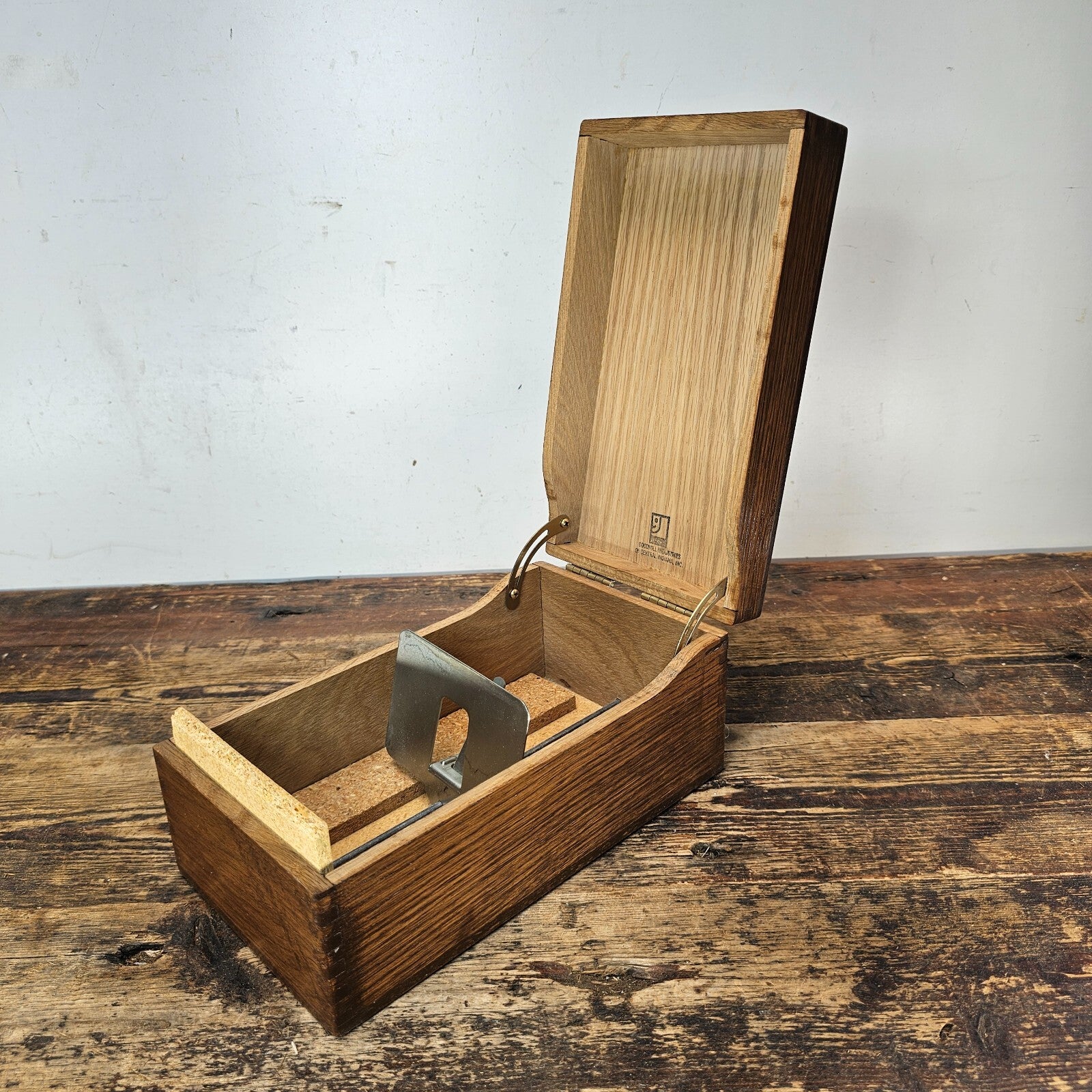 Vintage Wooden Index Card File Box - Goodwill Industries (1974-1992)