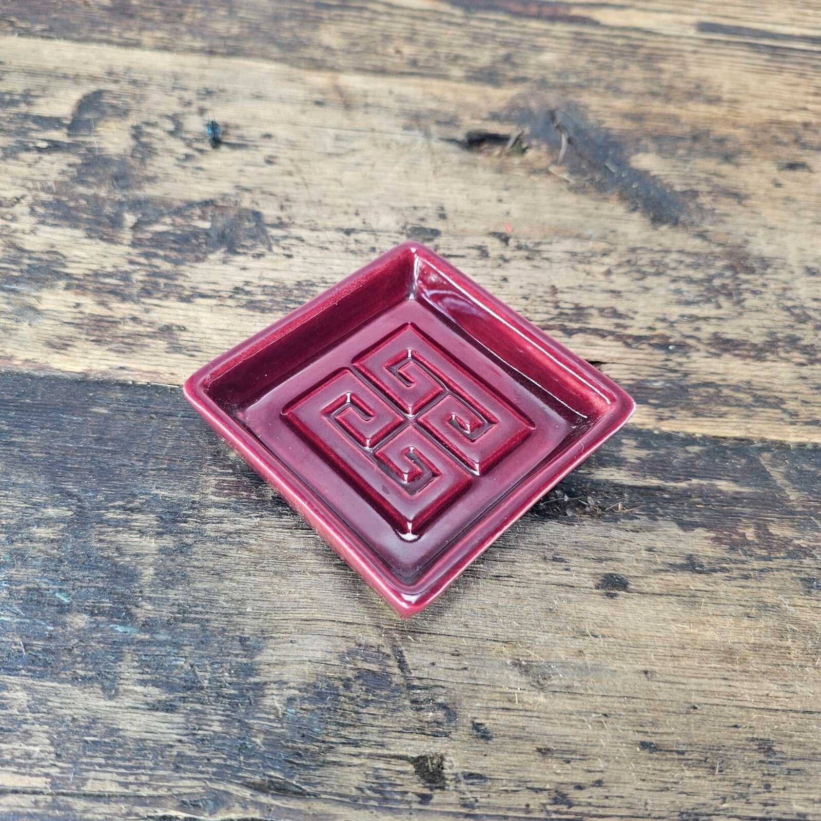 Mid-Century Modern Claire Lerner Studio Pottery Dish / Ashtray 1949