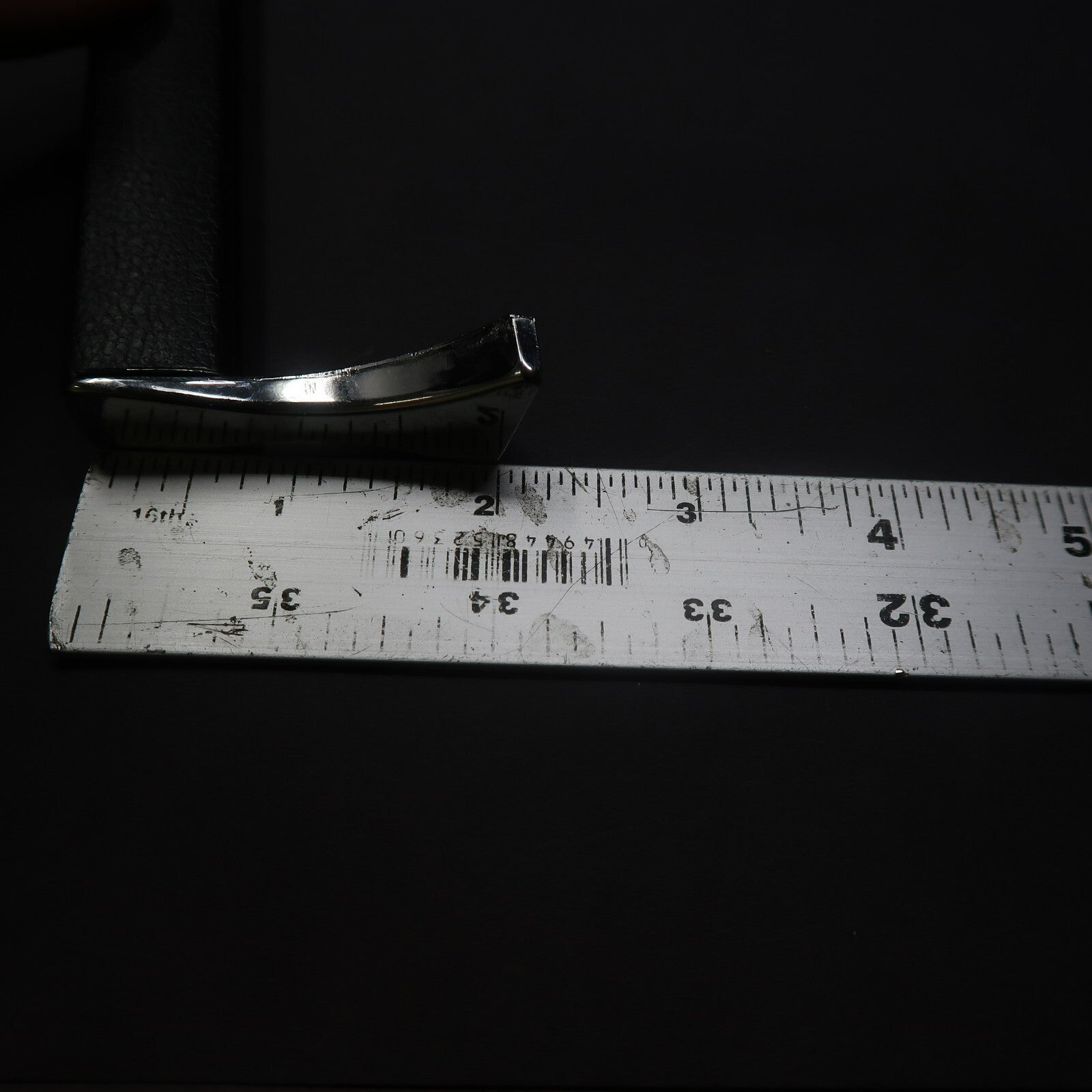 Vintage Cabinet Handle Pull Kitchen Drawer Pull Black & Chrome 15"