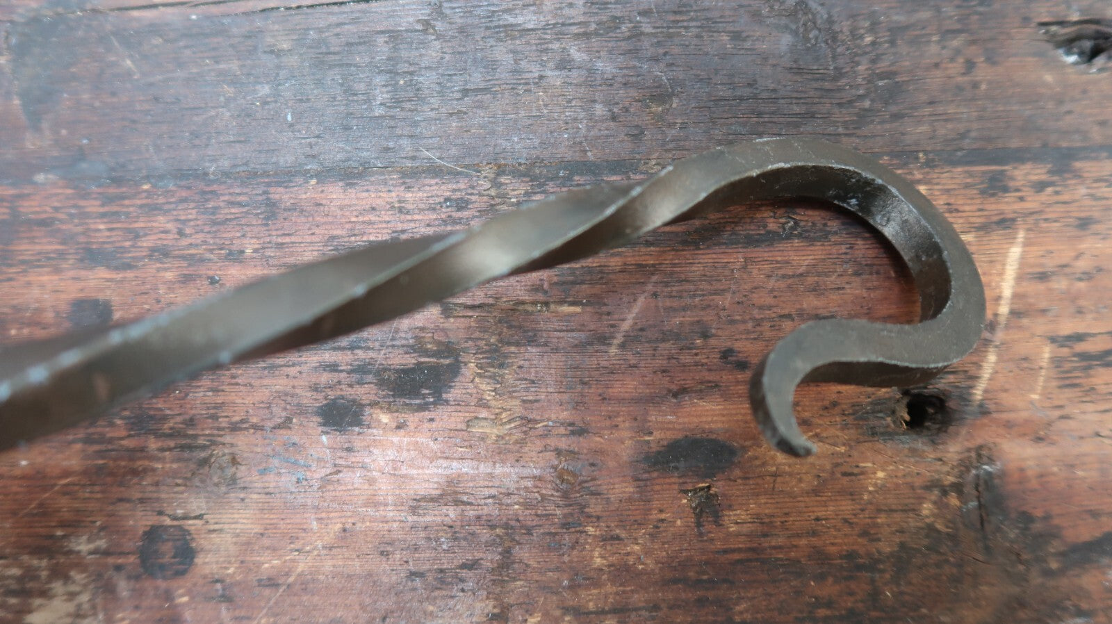 Hand Forged 13.75" Iron S Hook Vintage