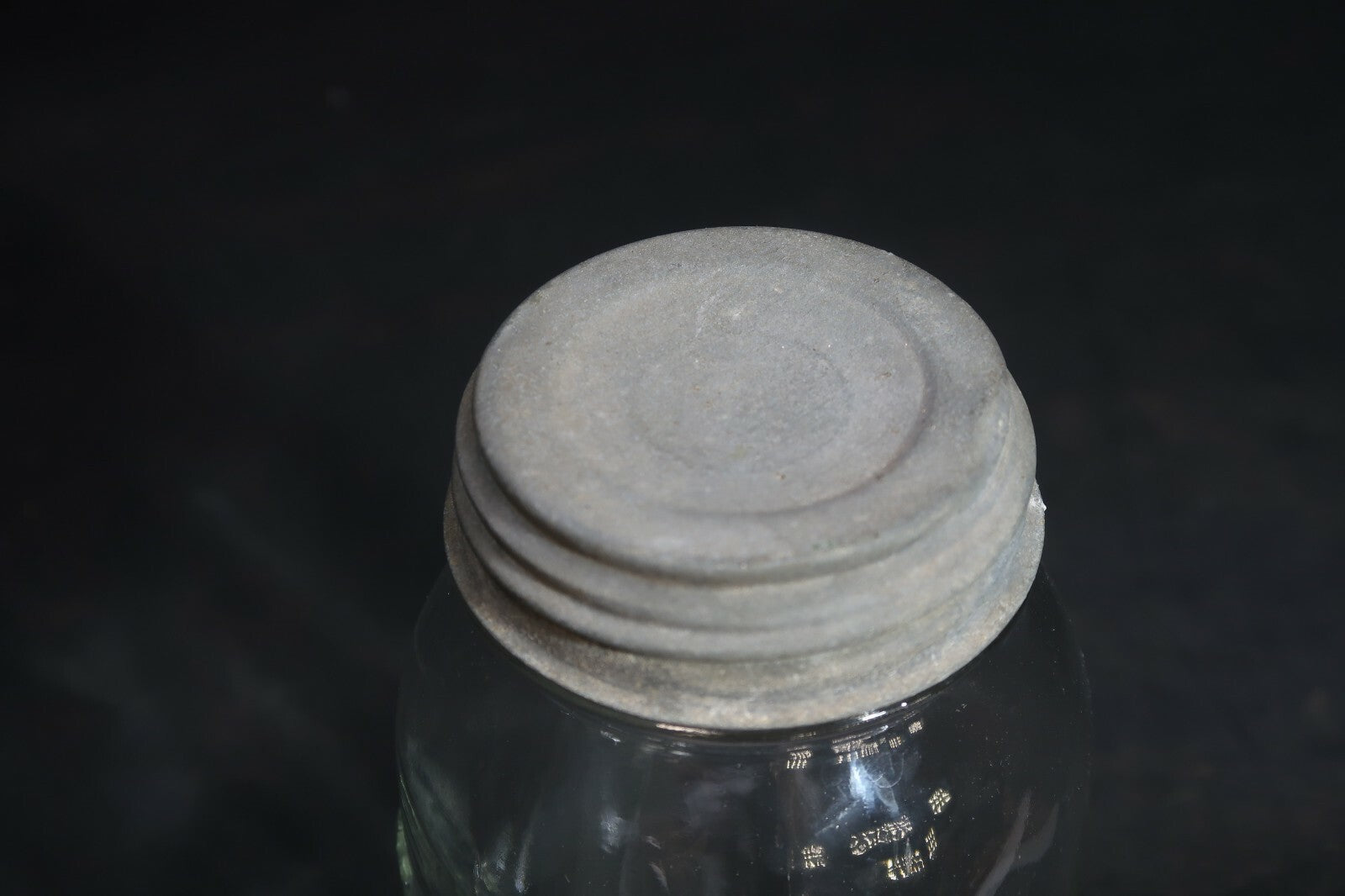 Vintage Atlas Strong Shoulder Mason Canning Jar With Zinc Lid 3.75" x 7"