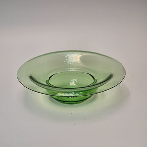 Heisey Gibson Girl Moongleam Green Rolled Edge Bowl