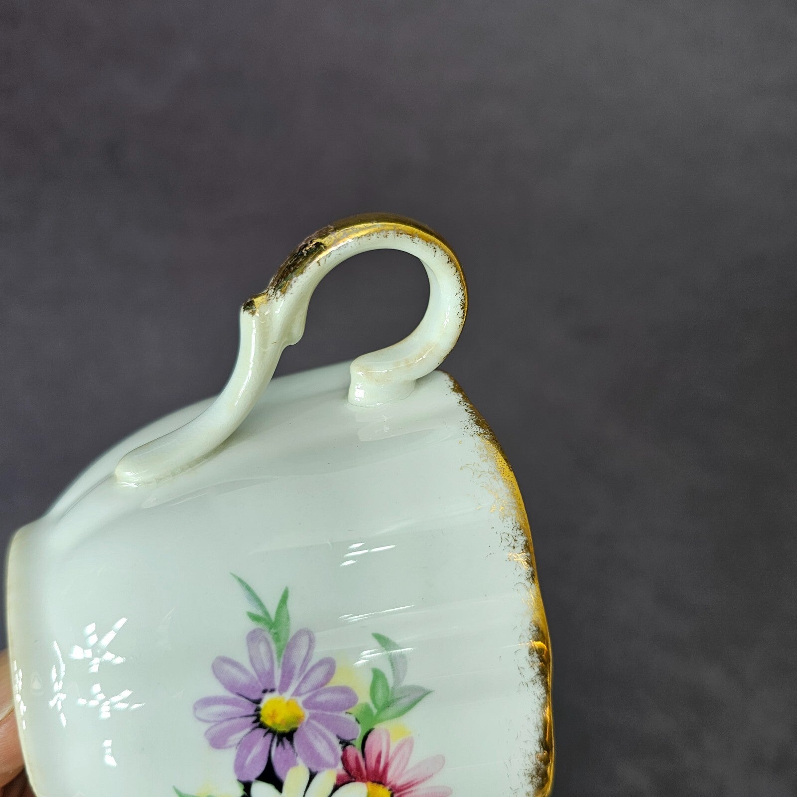 Vintage Taylor and Kent Gold Trim Teacup & Saucer Set From England