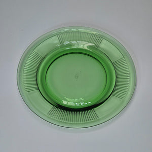 Heisey 7 1/8" Salad Plate Pleat and Panel Moongleam Green