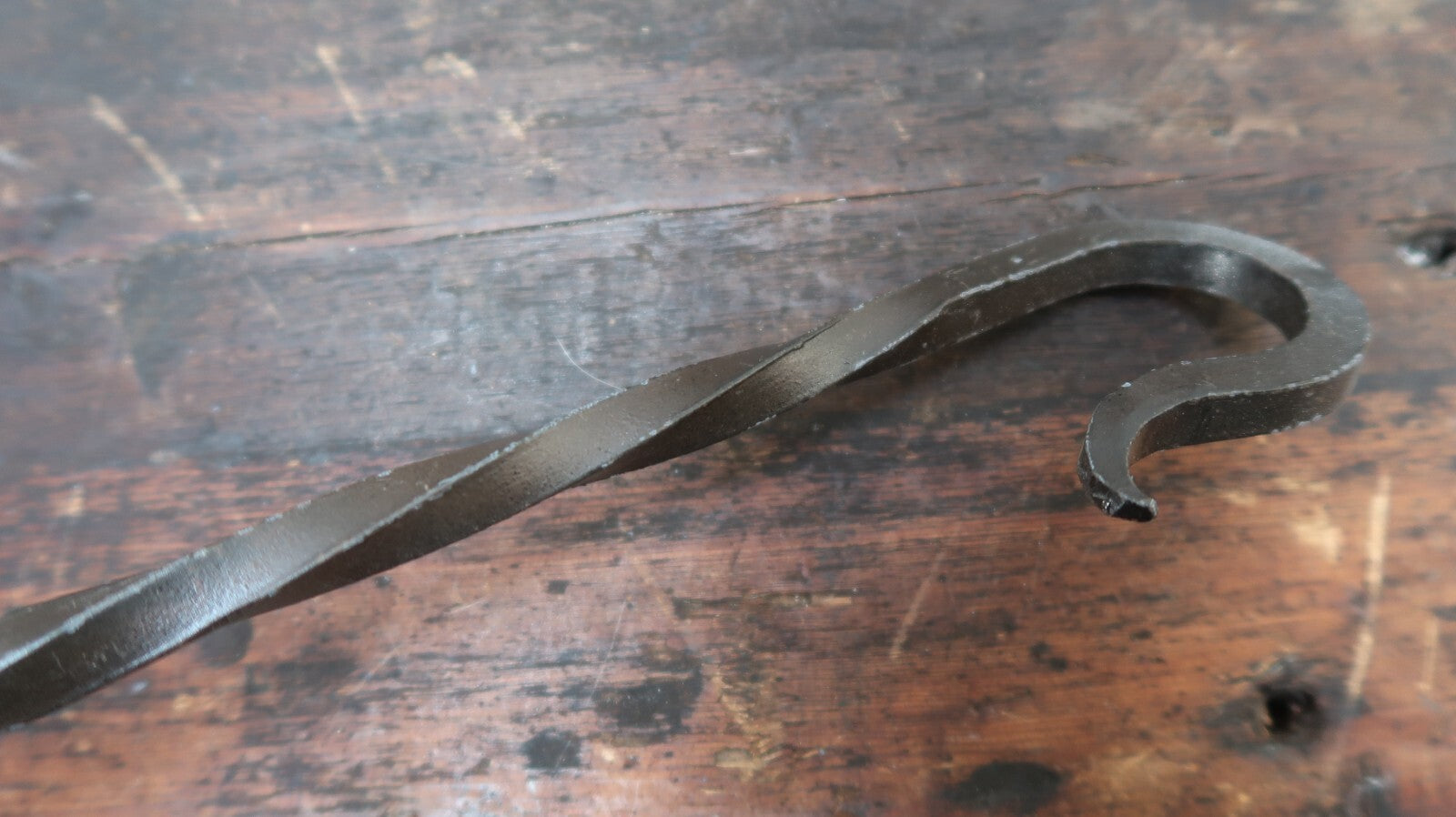 Hand Forged 13.75" Iron S Hook Vintage