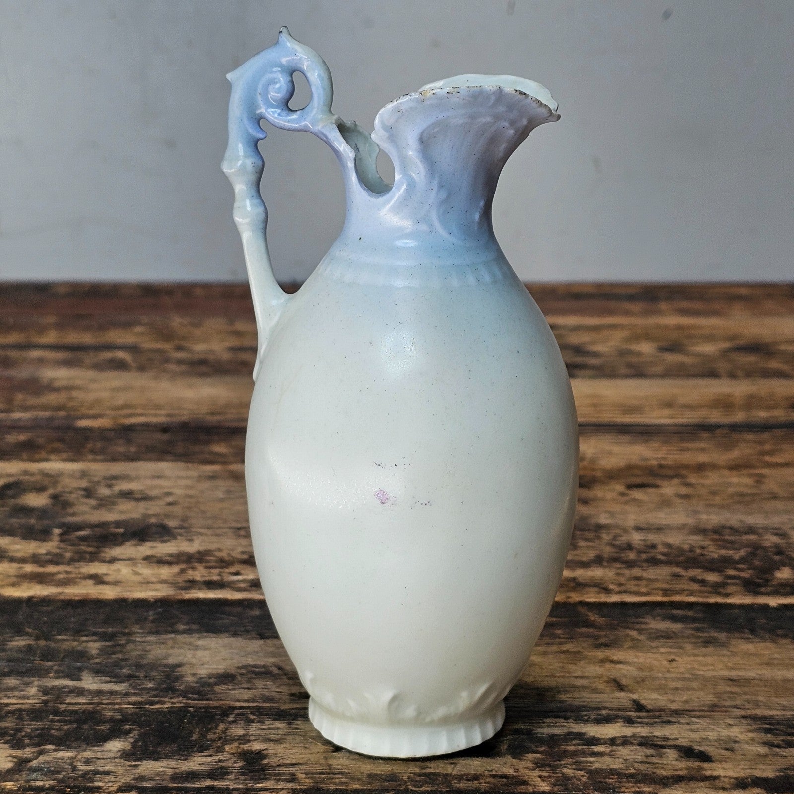 Antique Art Nouveau Floral Pitcher / Ewer, Made in Austria 6.25"H