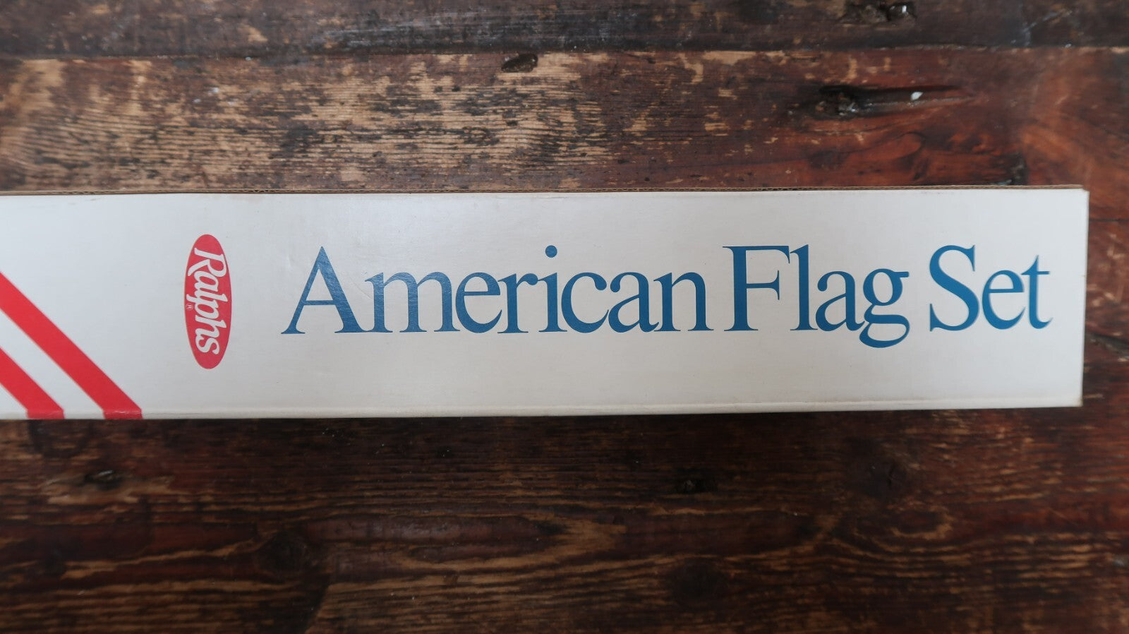 Ralphs American Flag Set 2 x 3 FT Polyester Flag with 4 FT Tension Pole NOS