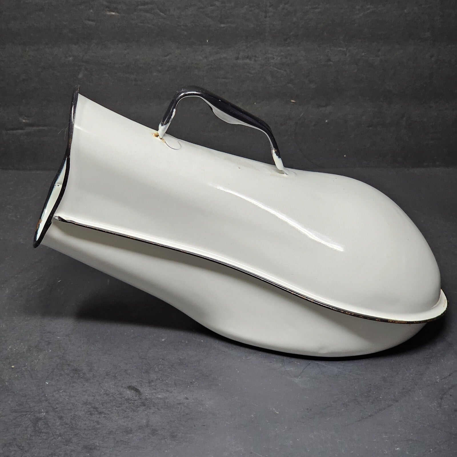 Vintage Jones White Enamel Ware Female Urinal