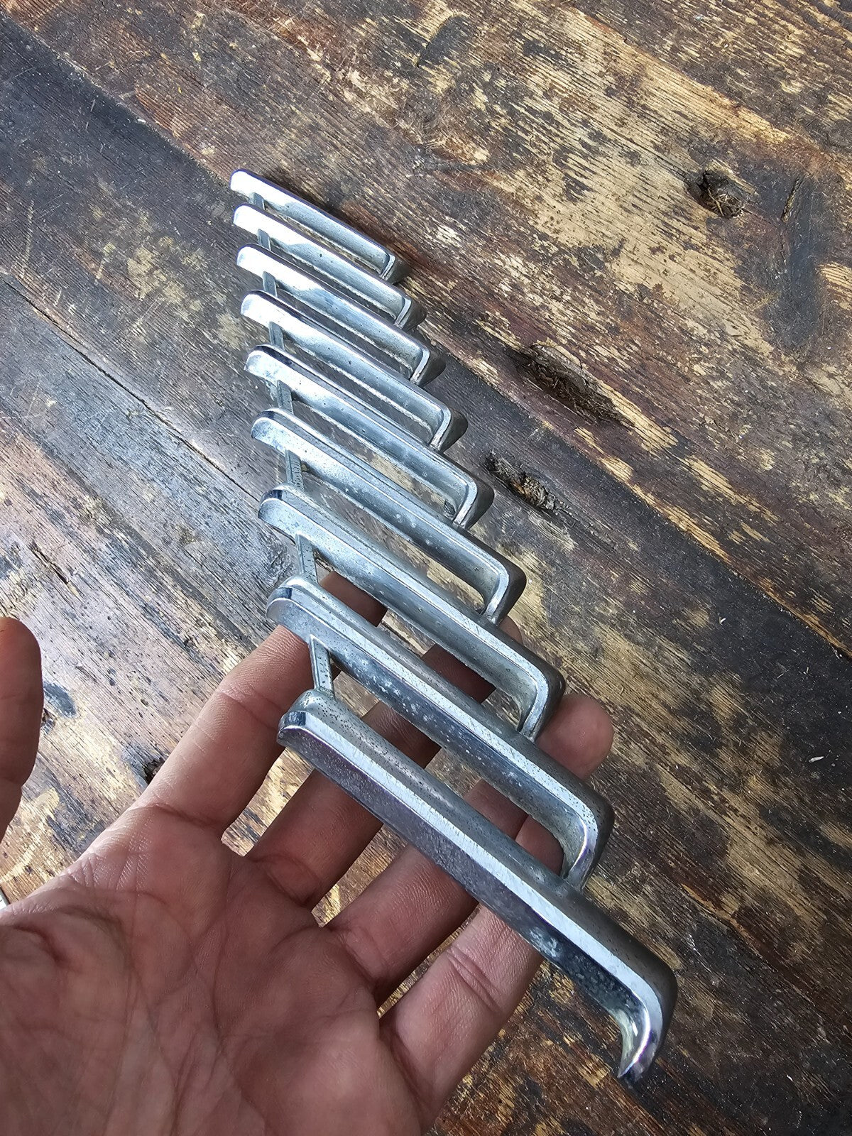1955 - 1957 Thunderbird Chrome Hash Marks Both Sides T-bird Car Trim Pieces Ford