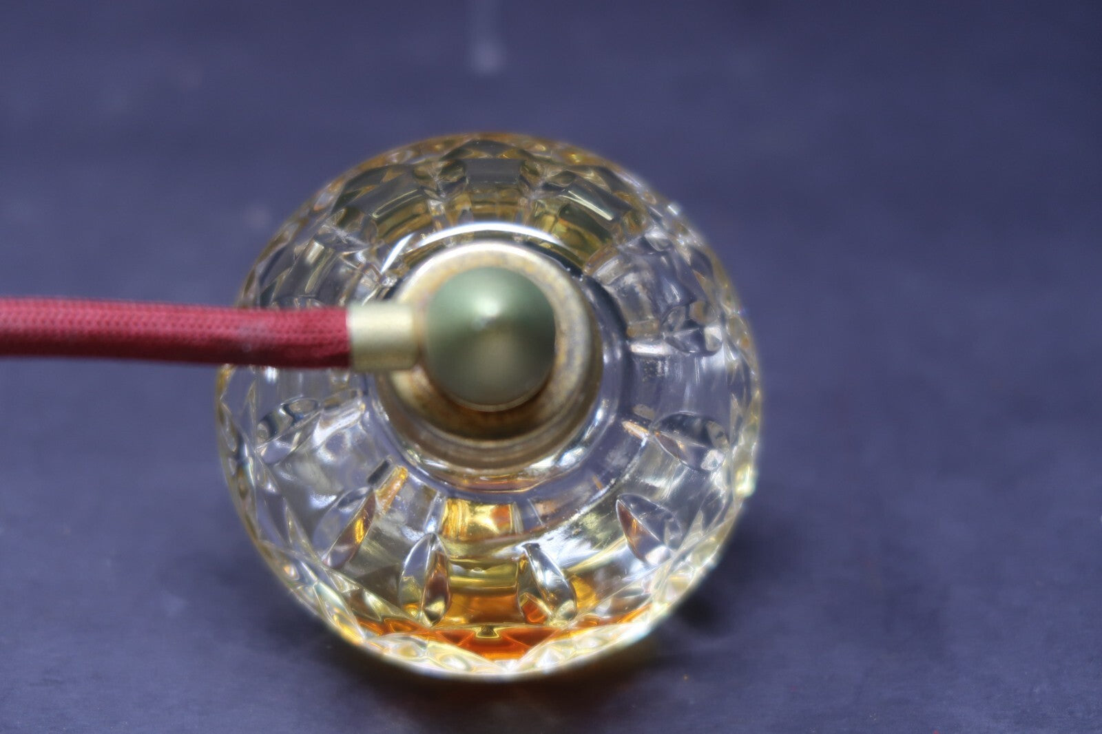 Waterford  Lismore Crystal Perfume Atomizer Bottle with Bulb & Tassel (AS-IS)