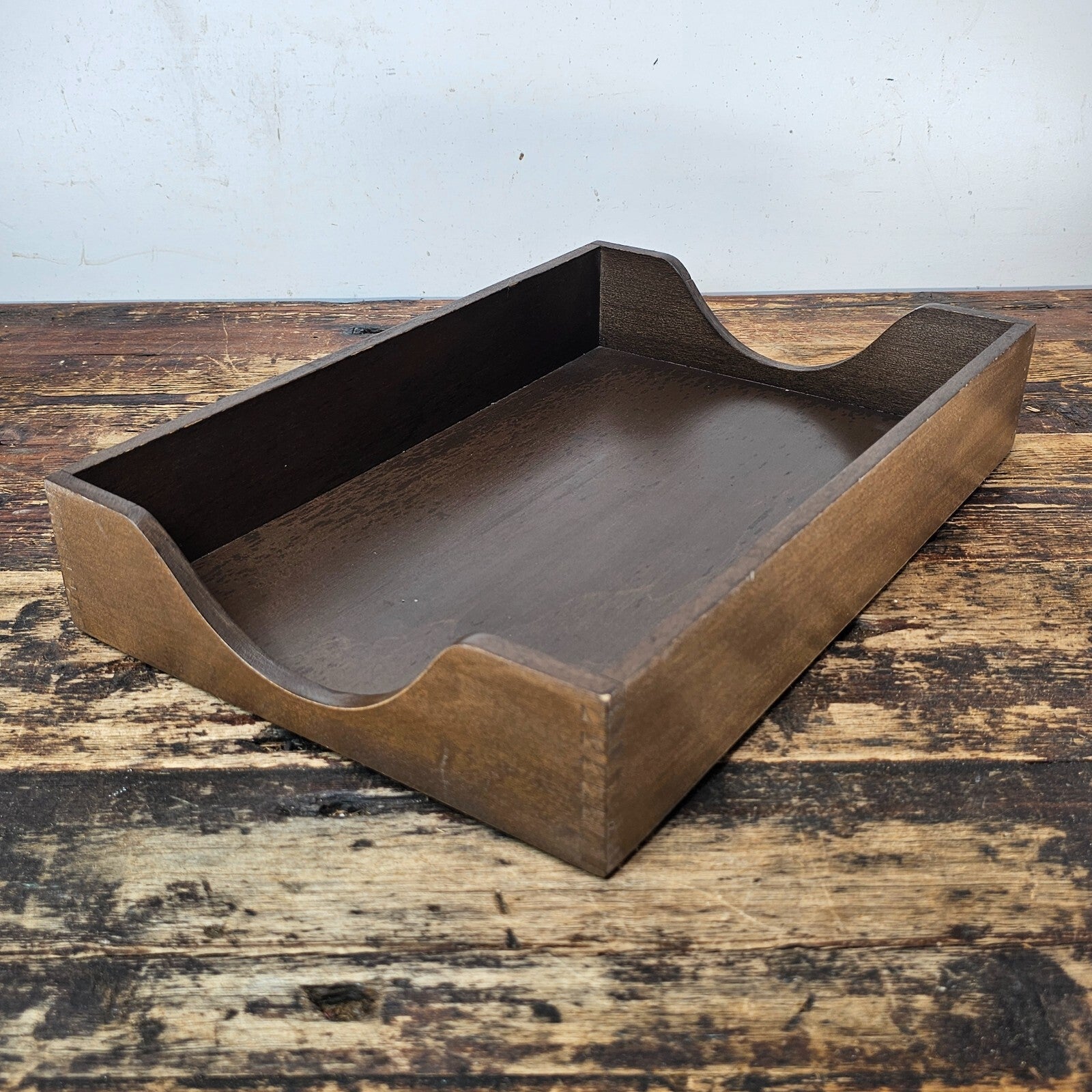 Vintage Rosewood Paper Tray