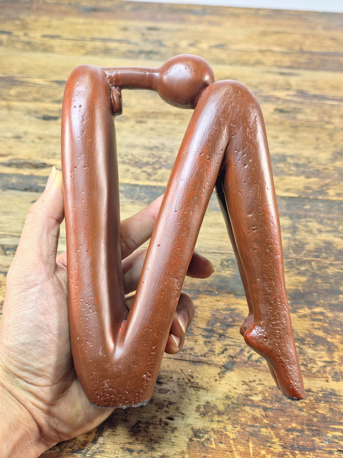 Handcrafted Modernist Abstract Human Figure Sculpture