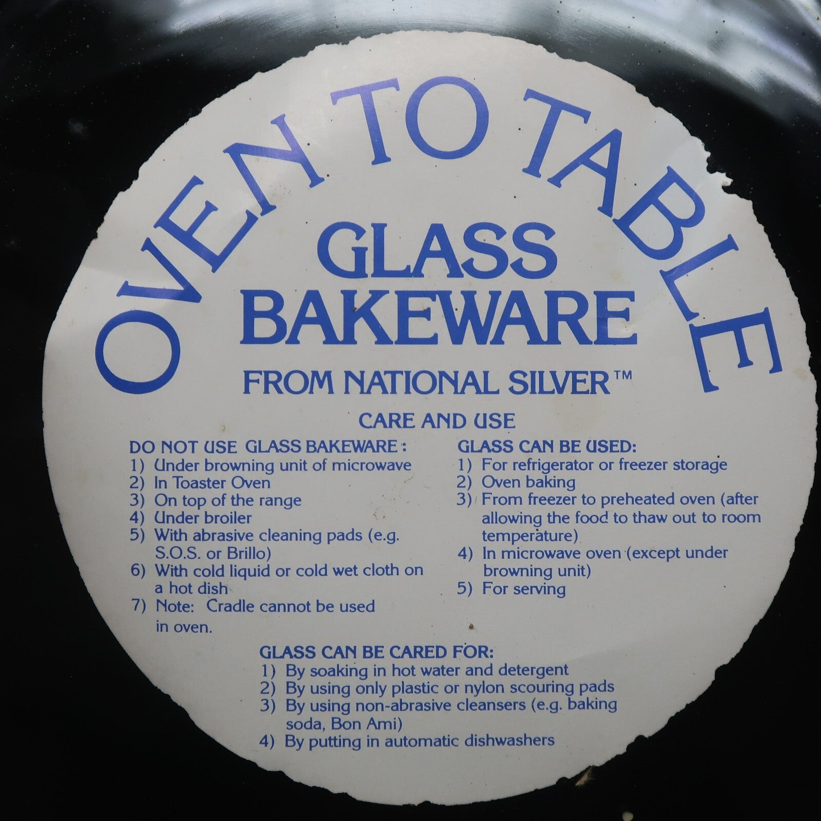 Oven to Table Glass Bakeware With Metal Stand Marinex About 10" x 10" x 1.75"