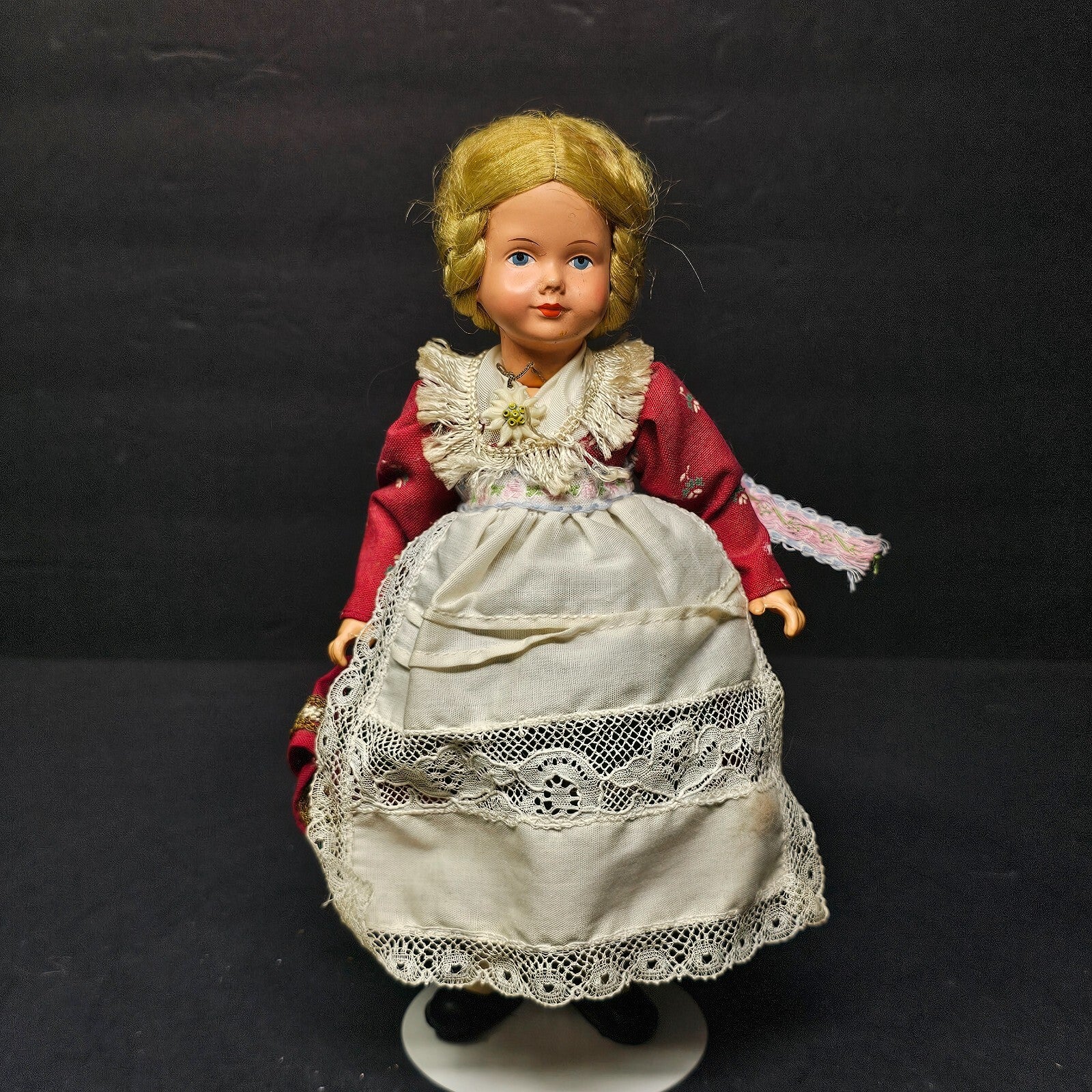 Vintage 9" Celluloid face & Plastic Body Doll Germany (Darling Doll?)