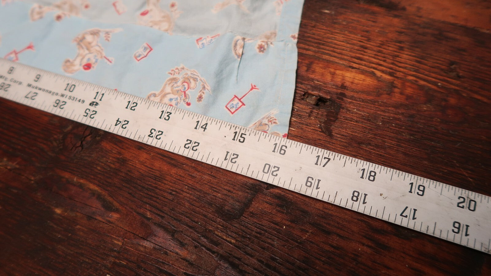 Vintage Cotton Half Apron Squirrel Playing Instruments Child's or XS