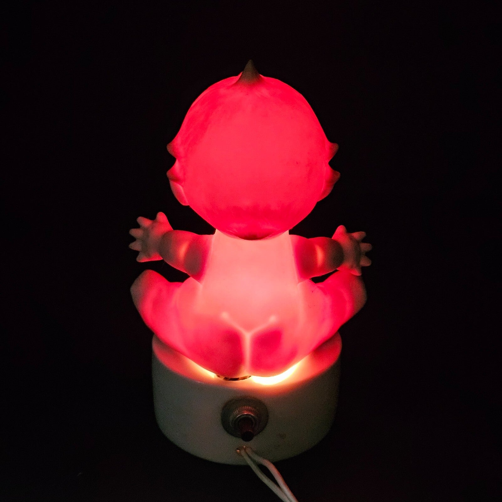 Vintage Kewpie Baby Doll Bisque Lamp