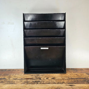 Steel Black 4-Pocket File Organizer