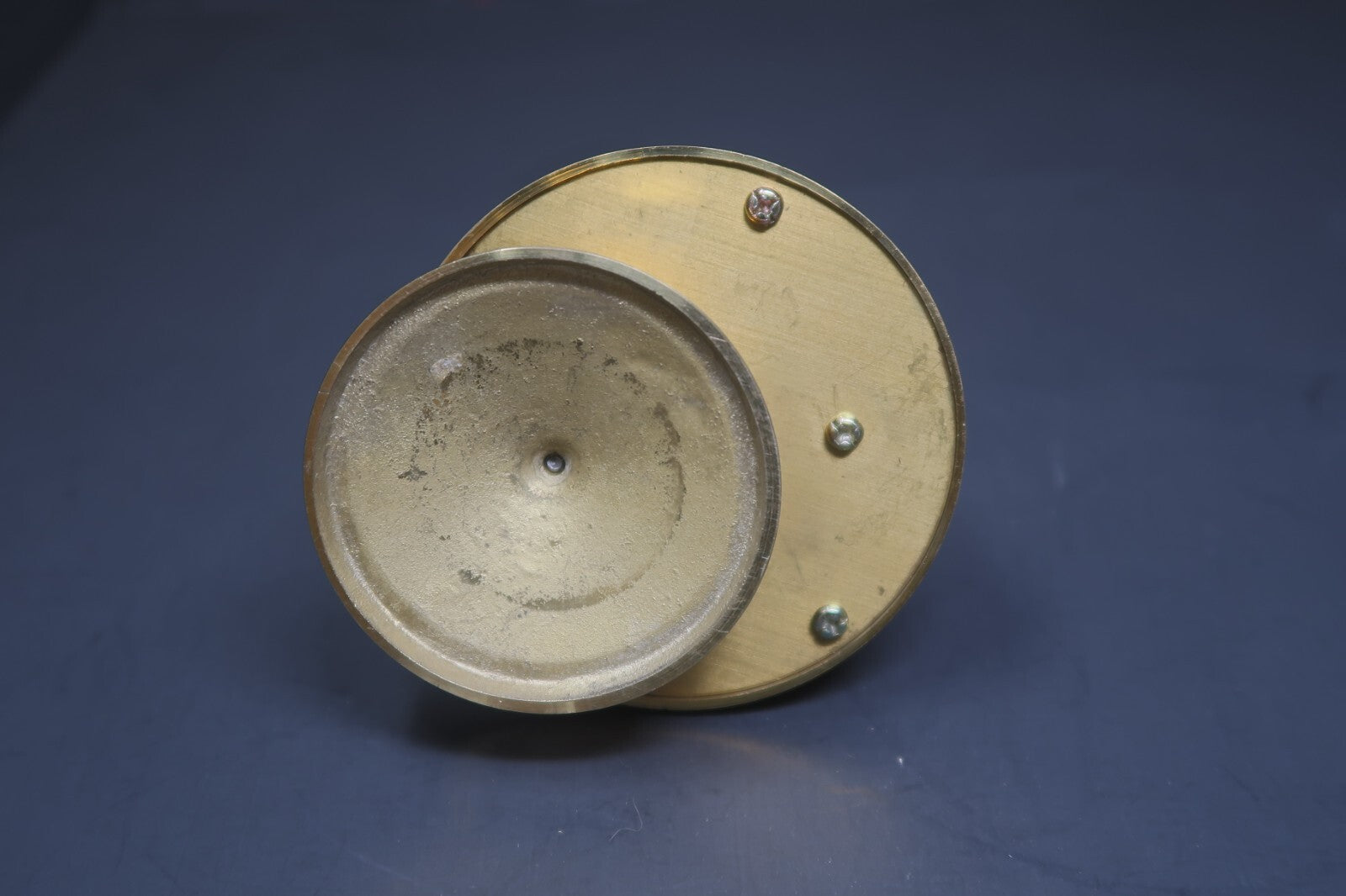 Vintage Brass Deer Music Box Wind Up Rotating 3.25" x 3.25" x H5.75"