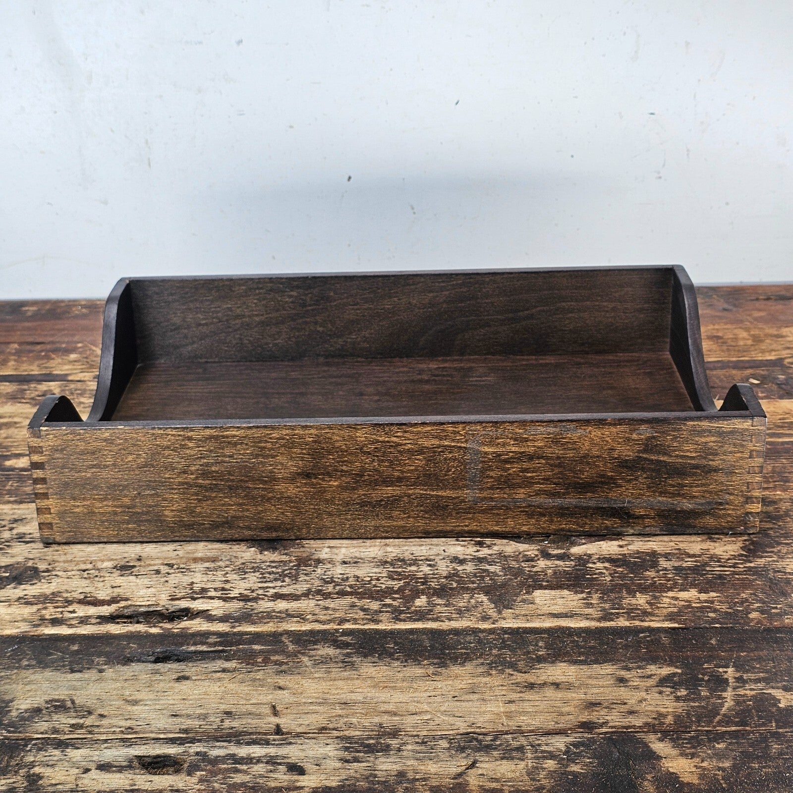 Vintage Rosewood Paper Tray