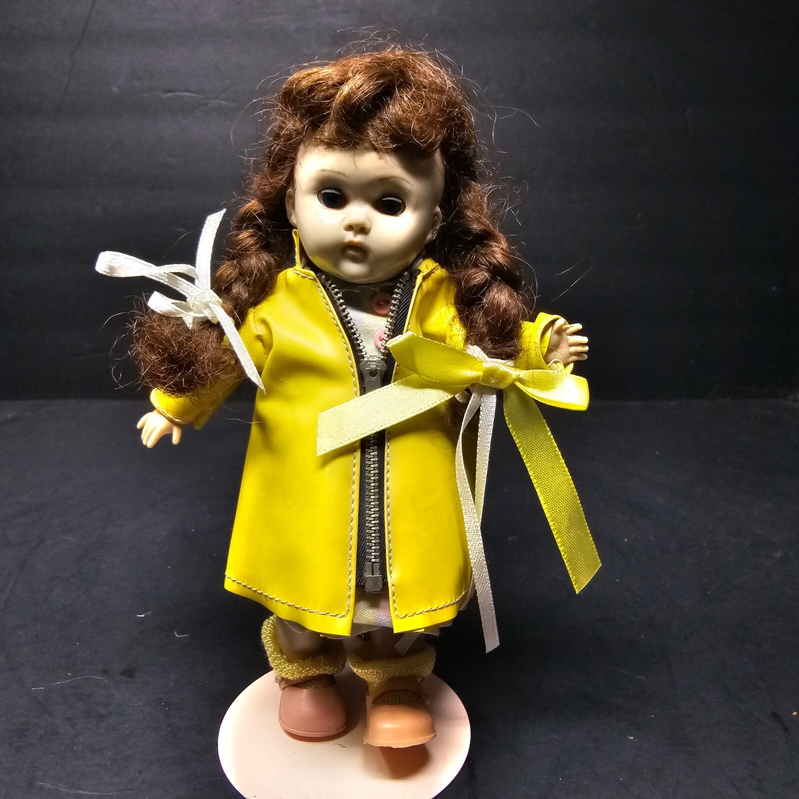 Vintage Vogue Ginny Doll 8" SLW Yellow Zipper Rain Coat