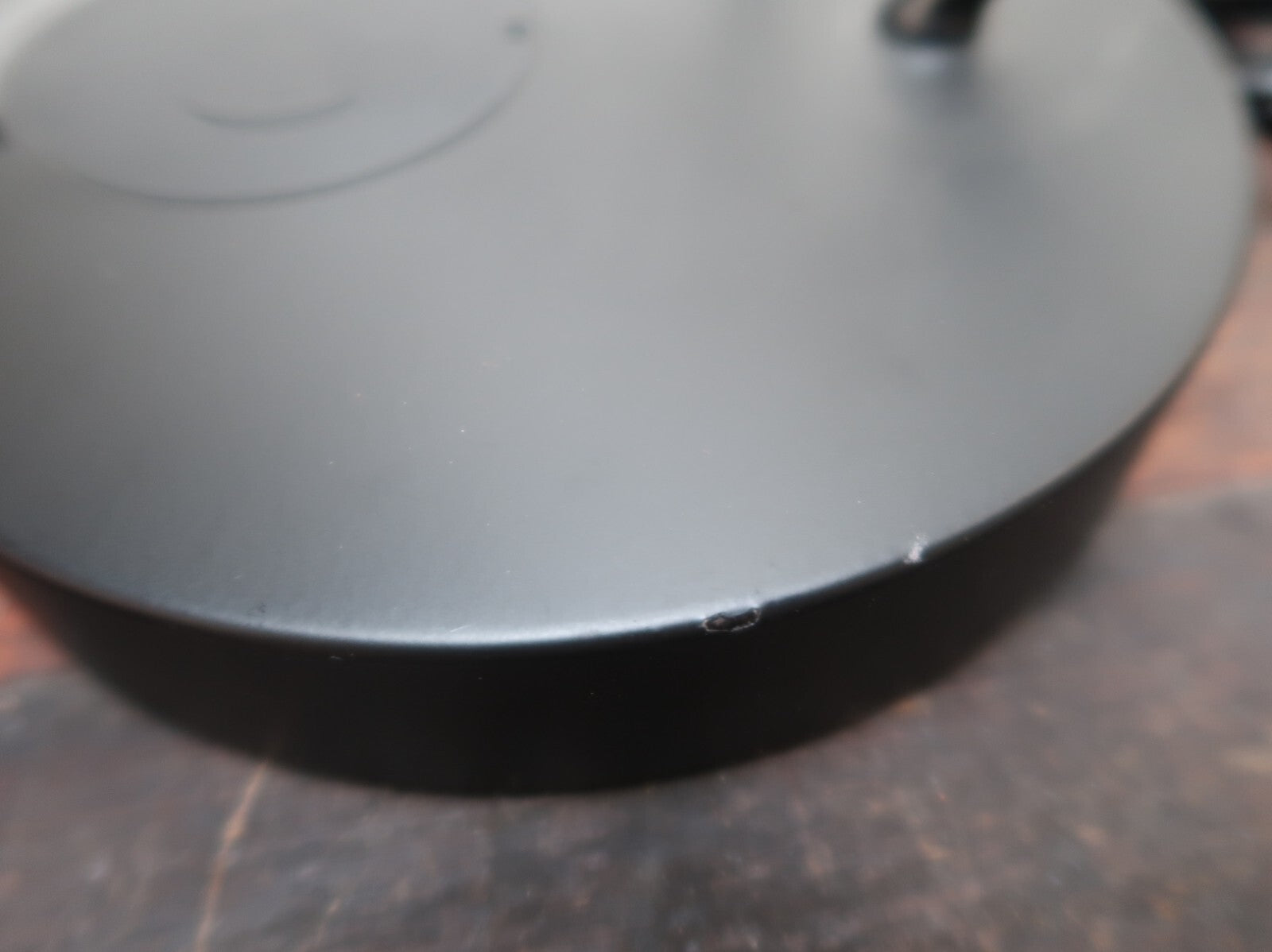 Black Task Lamp with Wireless and USB Charging Station