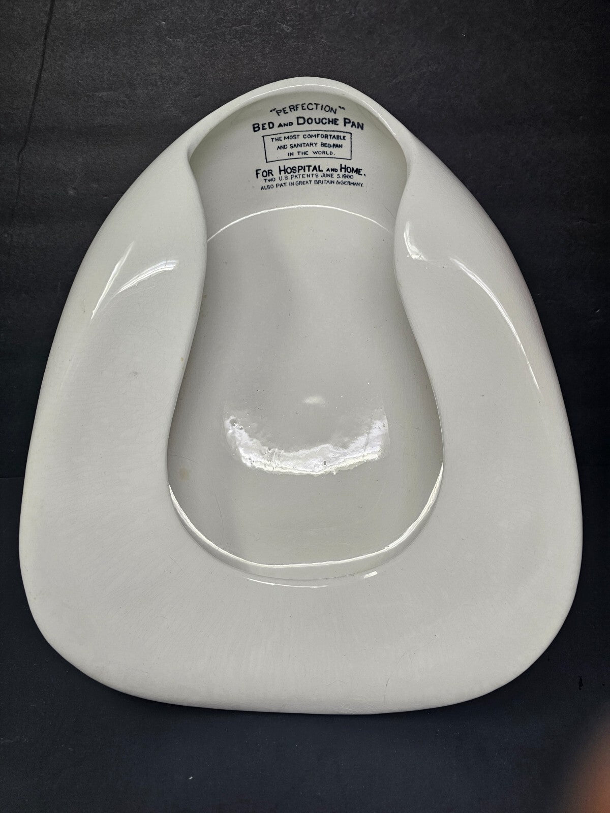 Antique Perfection Bed and Douche Pan By Grimwades Ltd