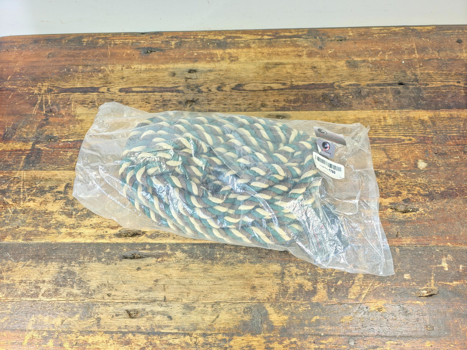 Ravenox 0.5" x 84' Twisted Cotton Rope | 3-Strand Made in USA Multi-Color Coil