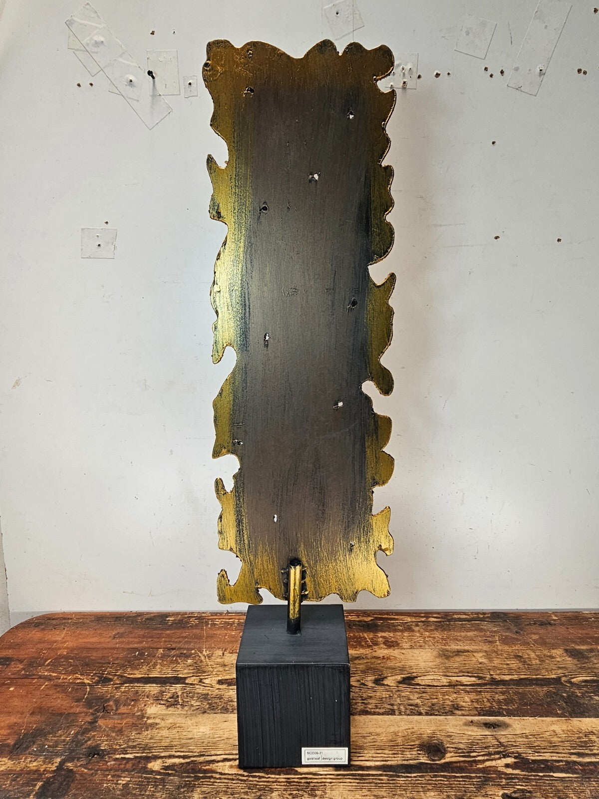 Wrought Iron Art Sculpture By Gold Leaf Design Group 31"H