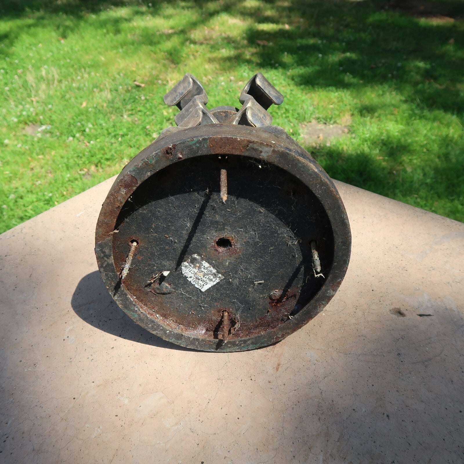 Iron Garden Candle Holder 8" x 8" x H 12.5" (12 lb.)