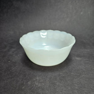 Vintage Milk Glass Glasbake Bowl # J-2019 Dipping Mixing Bowl 4.75" Dia x 2" H